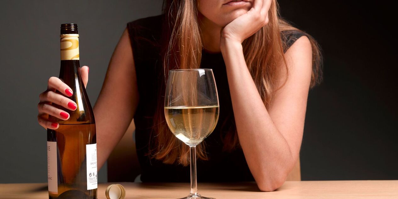 weiblicher Alkoholismus ist gefährlicher